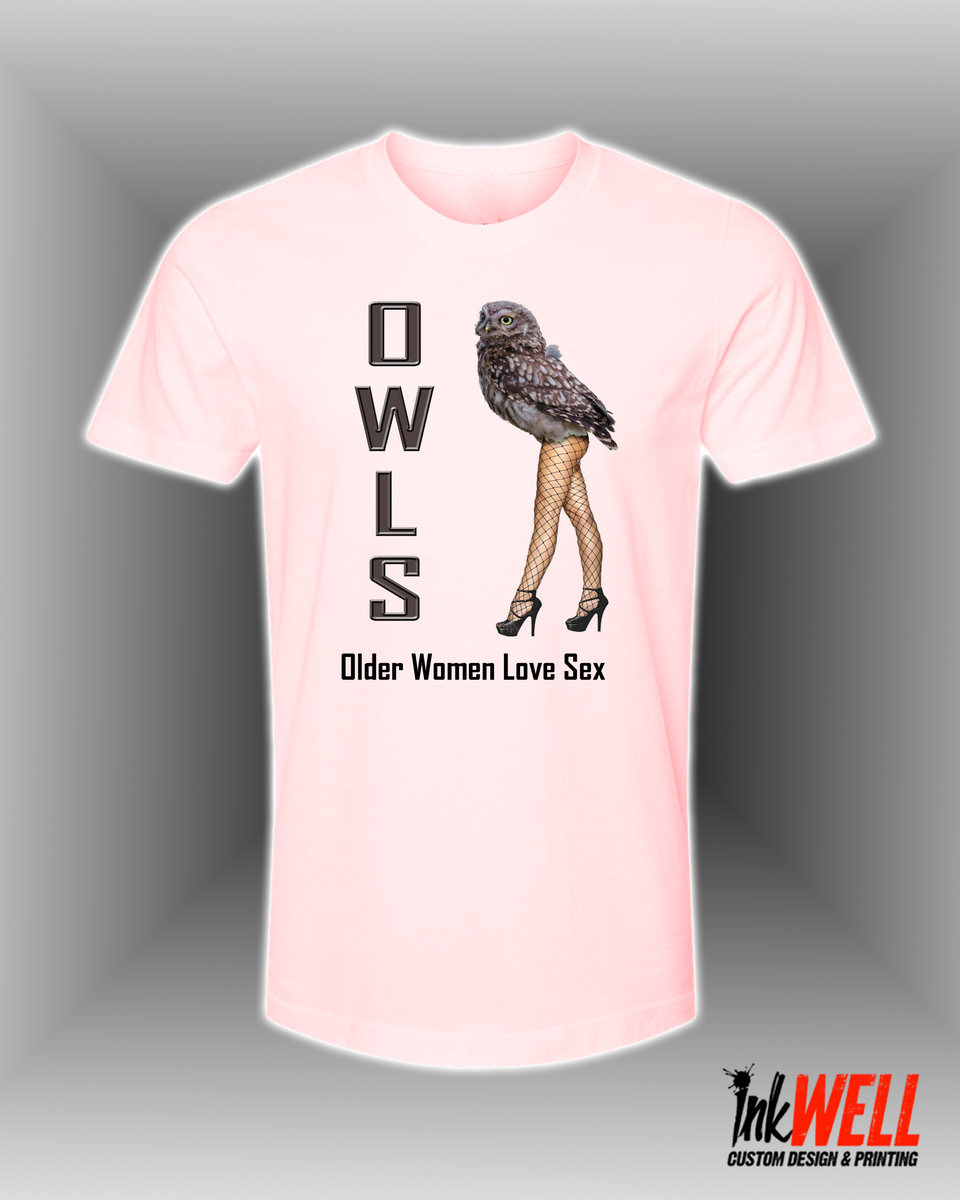 Burlesque Owls Graphic Design T-Shirt O.W.L.S – Inkwell Custom Designs