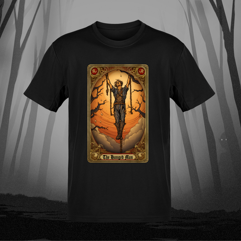 Death and Divine The Hanged Man Tarot T-Shirt