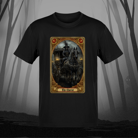 Death and Divine The Chariot Tarot T-Shirt
