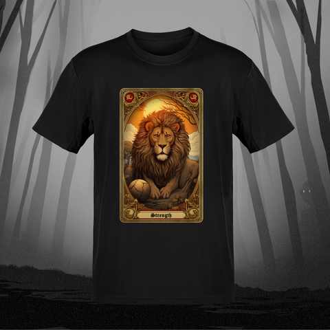 Death and Divine The Strength Tarot T-Shirt