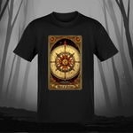 Death and Divine Wheel of Fortune Tarot T-Shirt