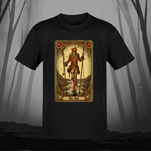 Death and Divine The Fool Tarot T-Shirt