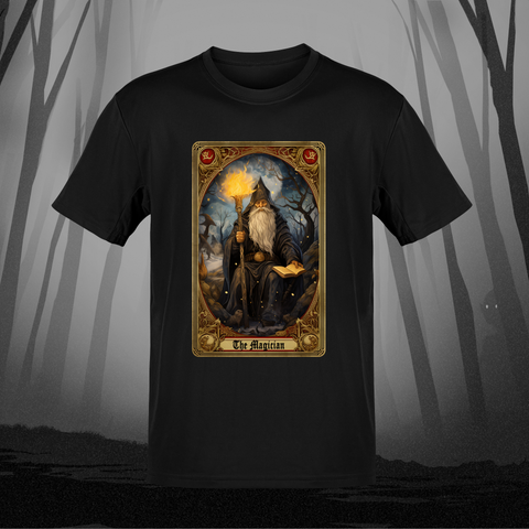 Death and Divine The Magician Tarot T-Shirt