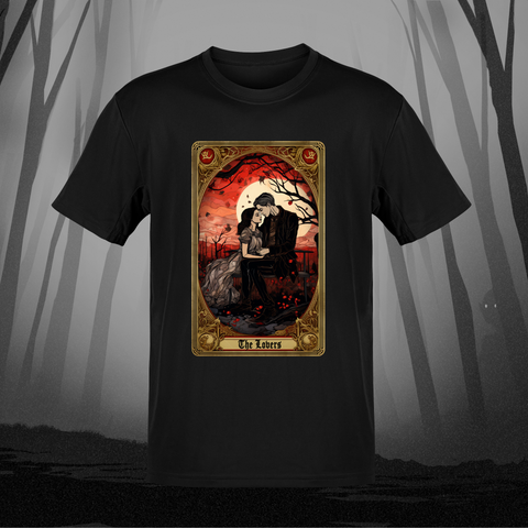 Death and Divine The Lovers Tarot T-Shirt