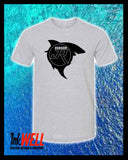 HUDSON JR BOXING LOGO SHARK (BLACK & WHITE LINE)