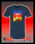 Mushroom Sunset Graphic T-Shirt by Sean Humburg