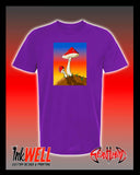 Mushroom Sunset Graphic T-Shirt by Sean Humburg