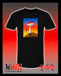 Mushroom Sunset Graphic T-Shirt by Sean Humburg