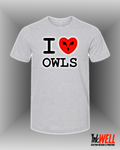 I Heart Owls Graphic Design T-Shirt O.W.L.S