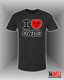 I Heart Owls Graphic Design T-Shirt O.W.L.S