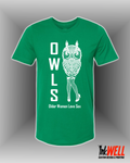 Owls Graphic Design T-Shirt O.W.L.S White